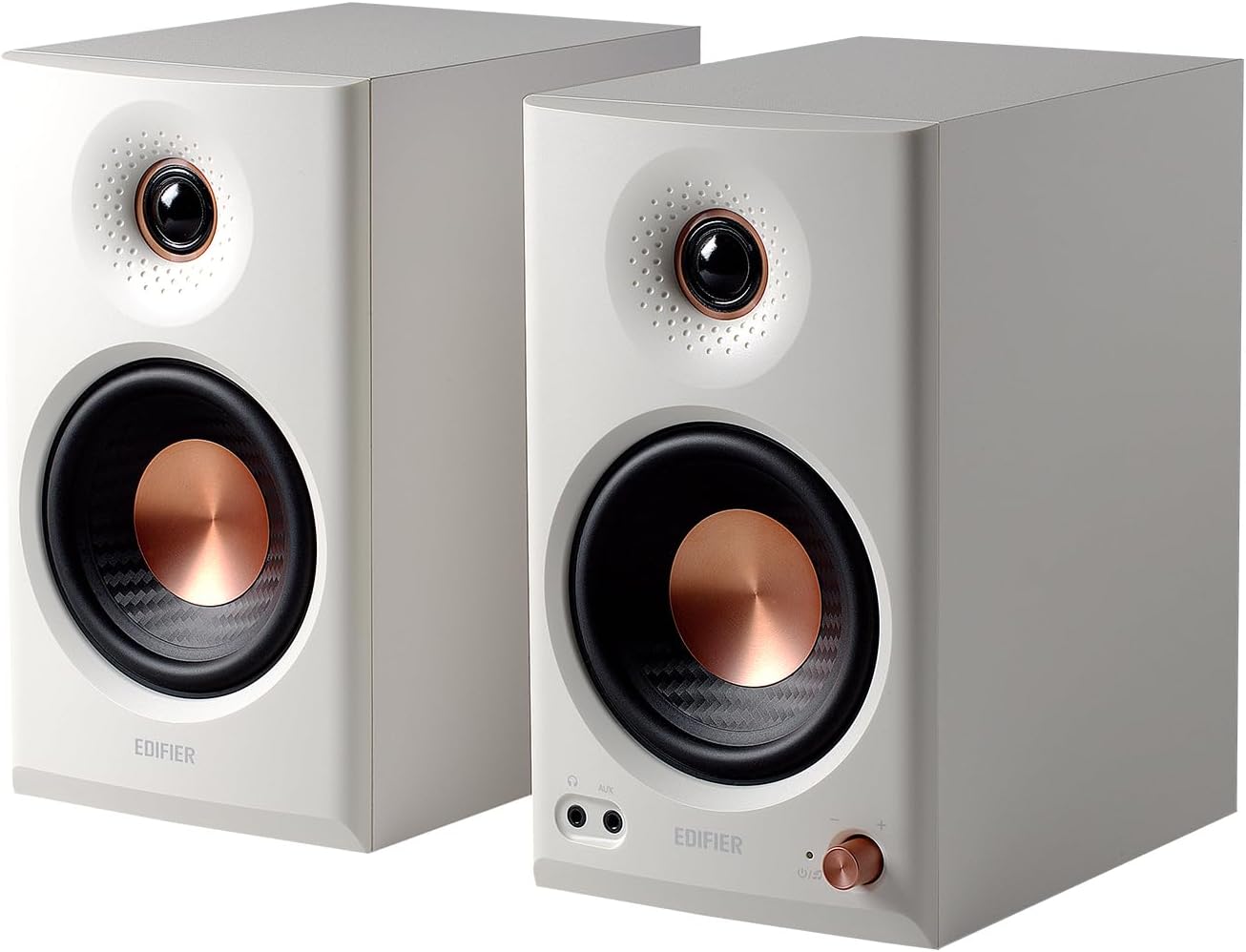 EDIFIER MR4.5 Bi-amped Bluetooth Studio Monitor Hi-Res Speakers - White