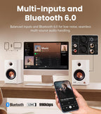 EDIFIER MR4.5 Bi-amped Bluetooth Studio Monitor Hi-Res Speakers - White