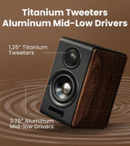 EDIFIER S880DB MKII 2.0 Active Hi-Fi Bluetooth Speaker Dark Wood