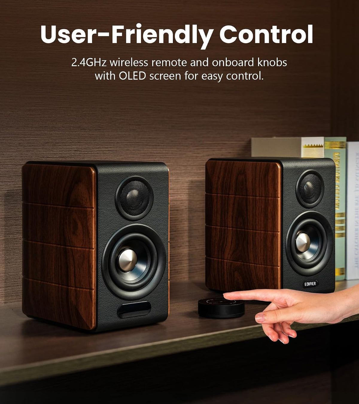 EDIFIER S880DB MKII 2.0 Active Hi-Fi Bluetooth Speaker Dark Wood