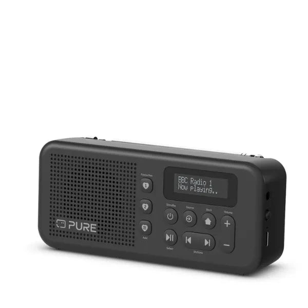 PURE Elan Move-Portable DAB+ & FM radio with Bluetooth, Black