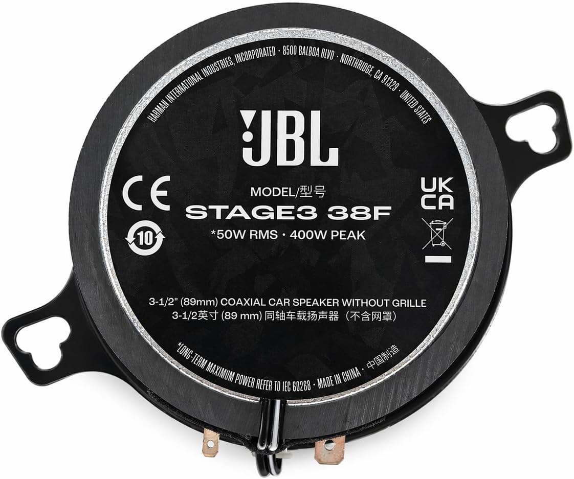 JBL STAGE3 GEN2 38F – 3.5" (89mm) 400W 2-Way coaxial speakers