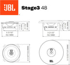 JBL STAGE3 GEN2 48 – 4" (100mm) 400W 2-Way coaxial speakers