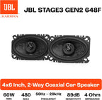 JBL STAGE3 648F - 4" x 6" 480 Watt 2-way Coaxial Car Speakers