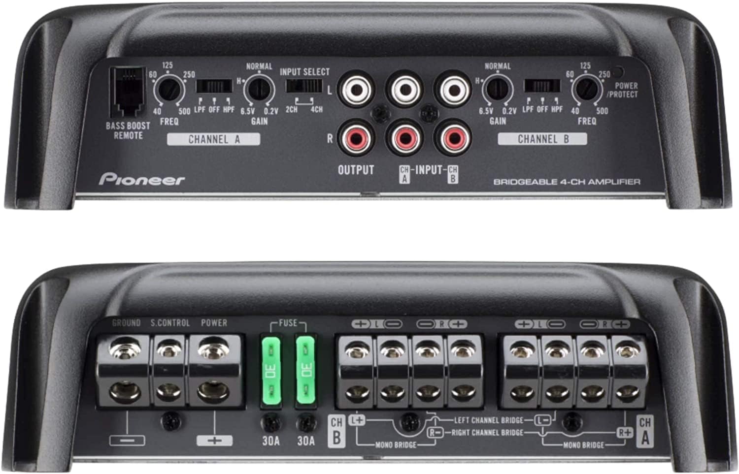 Pioneer GM-D9704 Compact 4-Channel Class FD Stereo Car Amplifier 800w RMS