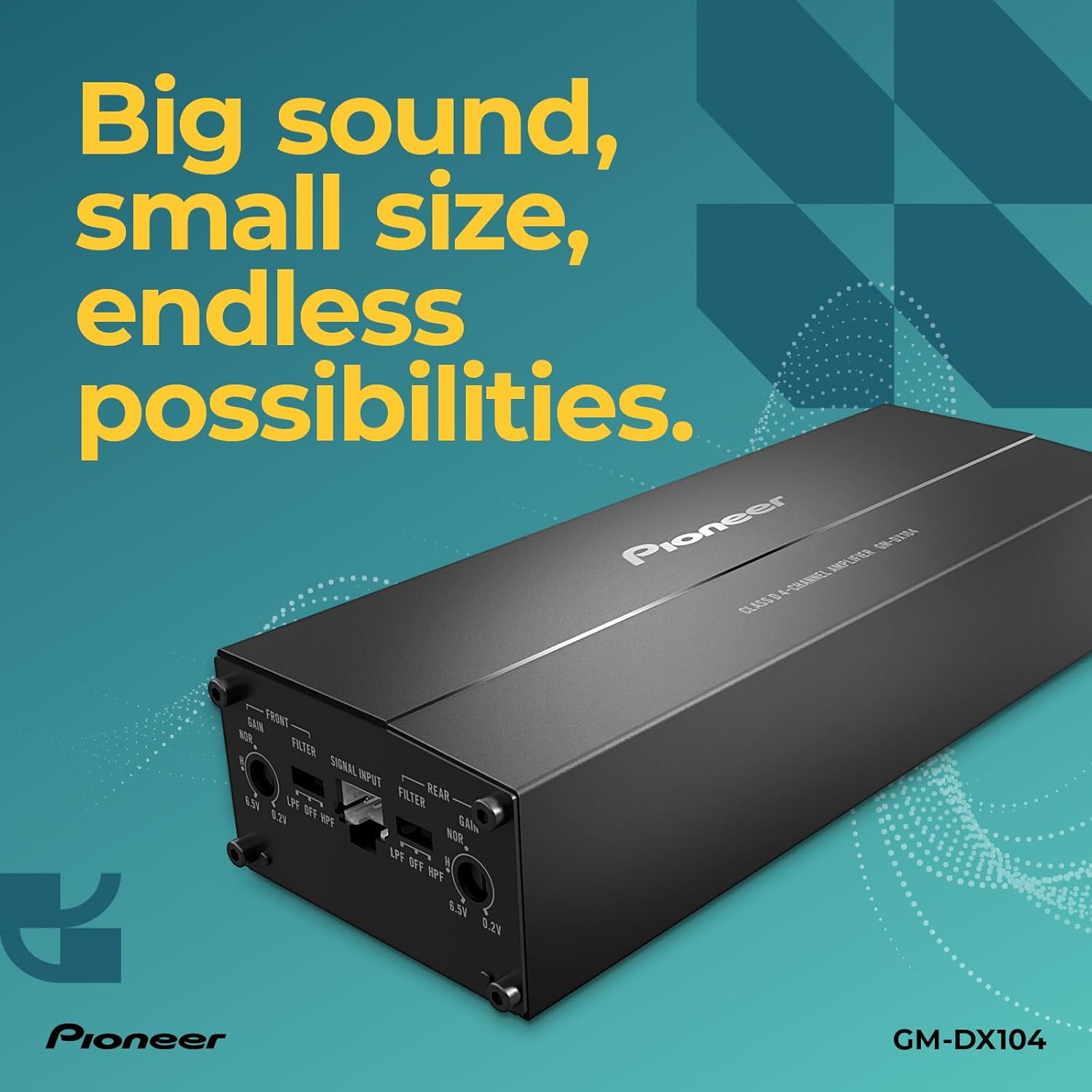 Pioneer GM-DX104 Compact Micro 4ch Amplifier 45W x 4