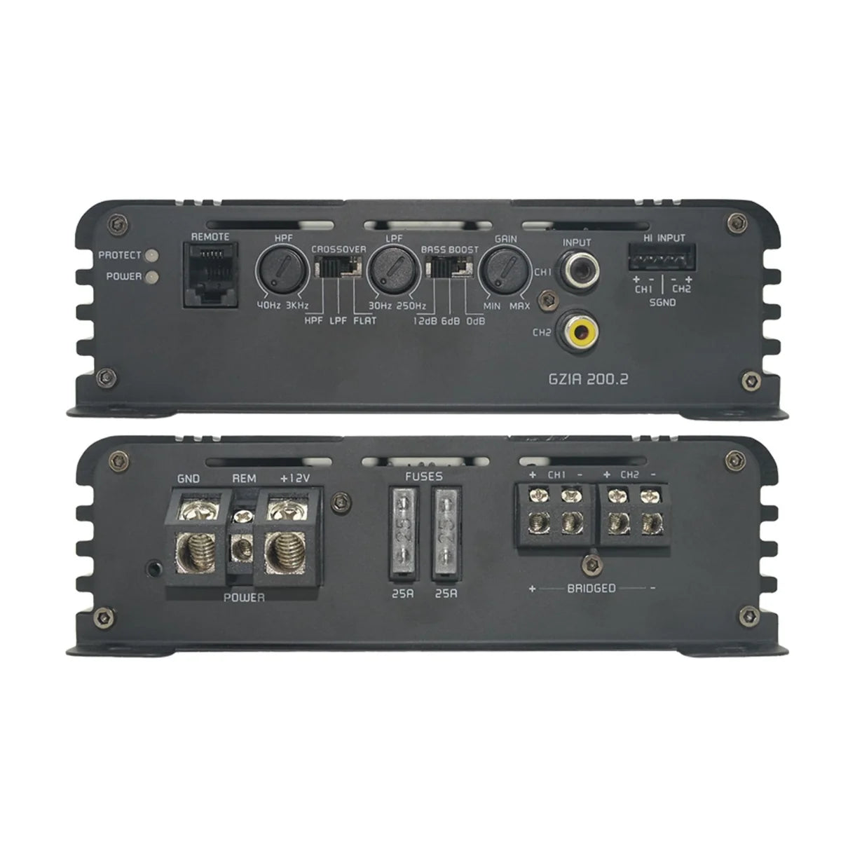 Ground Zero GZIA 200.2 2 Channel Class AB Amplifier 440w