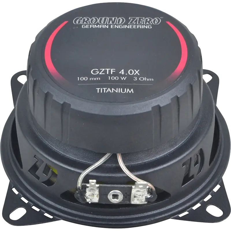 Ground Zero GZTF10X 4 Inch 10cm 100 Watts 3-Ohm 2-Way Coaxial Car Speakers