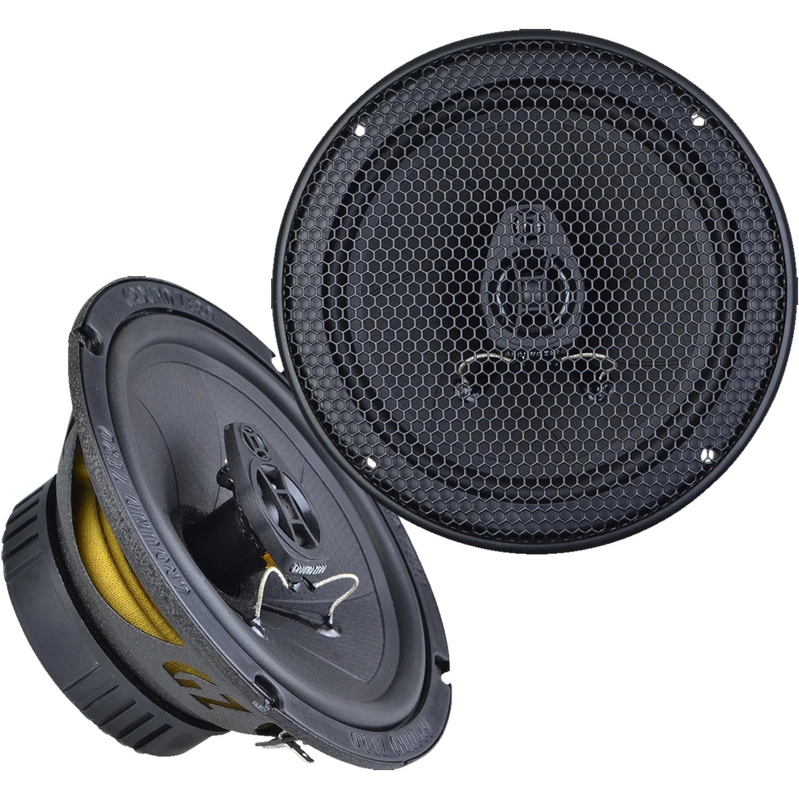 Ground Zero GZTF 6.5X 6.5" 2-way Coaxial Speakers 130w Pair