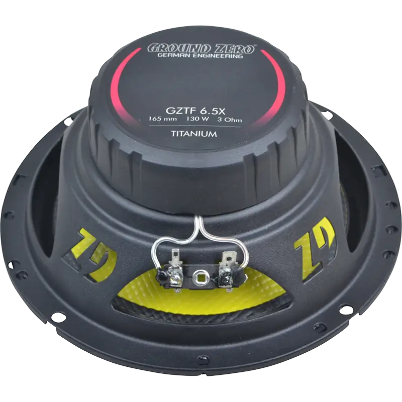 Ground Zero GZTF 6.5X 6.5" 2-way Coaxial Speakers 130w Pair