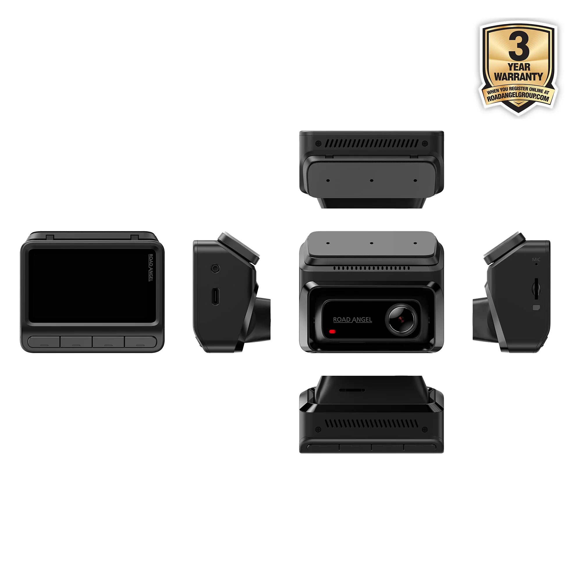 Road Angel Halo Elite 4K (2160p) & 1K (1080p) Dual Dash Cam With Sony Starvis 2