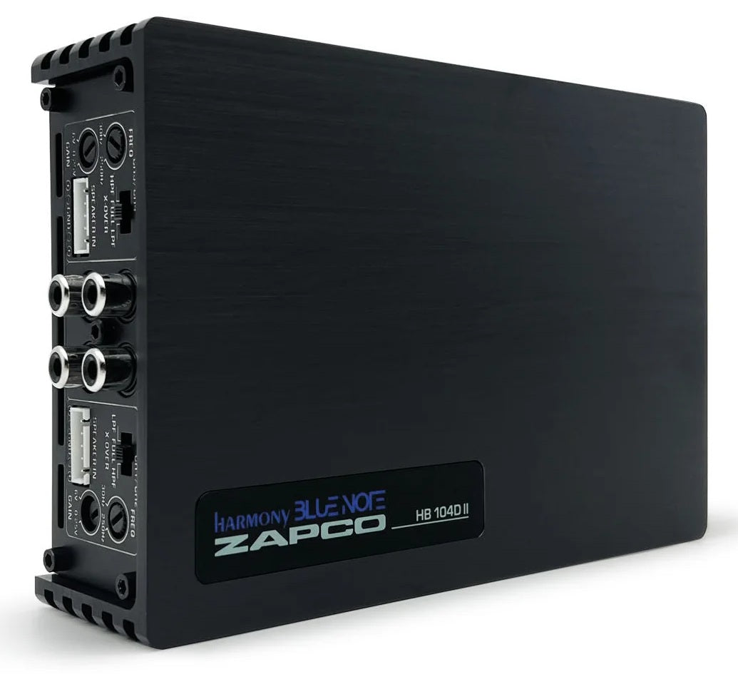 Zapco HB 104D II Amp 4 Channel Class D Bridgeable Amplifier 4x100w RMS