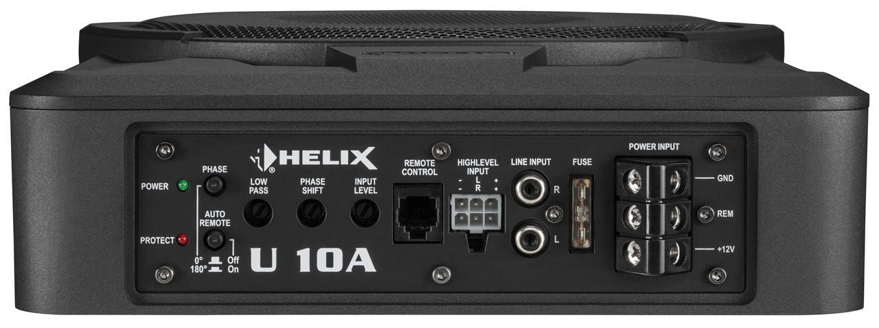 Helix U 10A Ultra-compact Compact Active Underseat Subwoofer w/ Remote Control