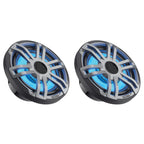 Hertz Marine HEX 6.5 S-LD-G 6.5 Inch 2 Way RGB LED Coaxial Speakers 50w RMS