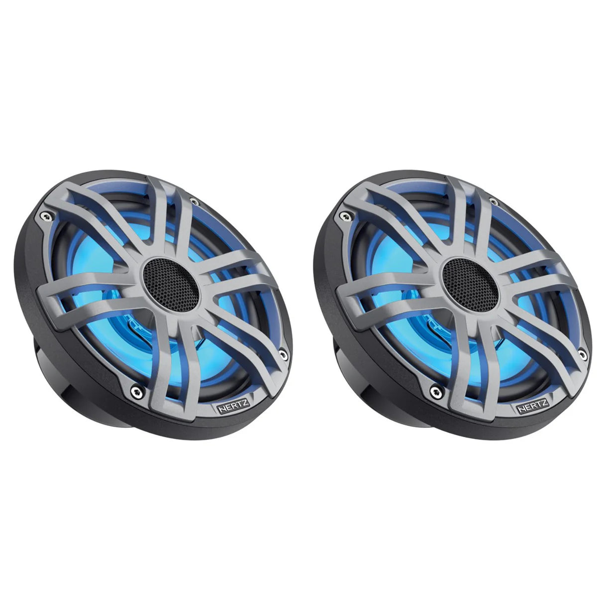 Hertz Marine HEX 6.5 S-LD-G 6.5 Inch 2 Way RGB LED Coaxial Speakers 50w RMS