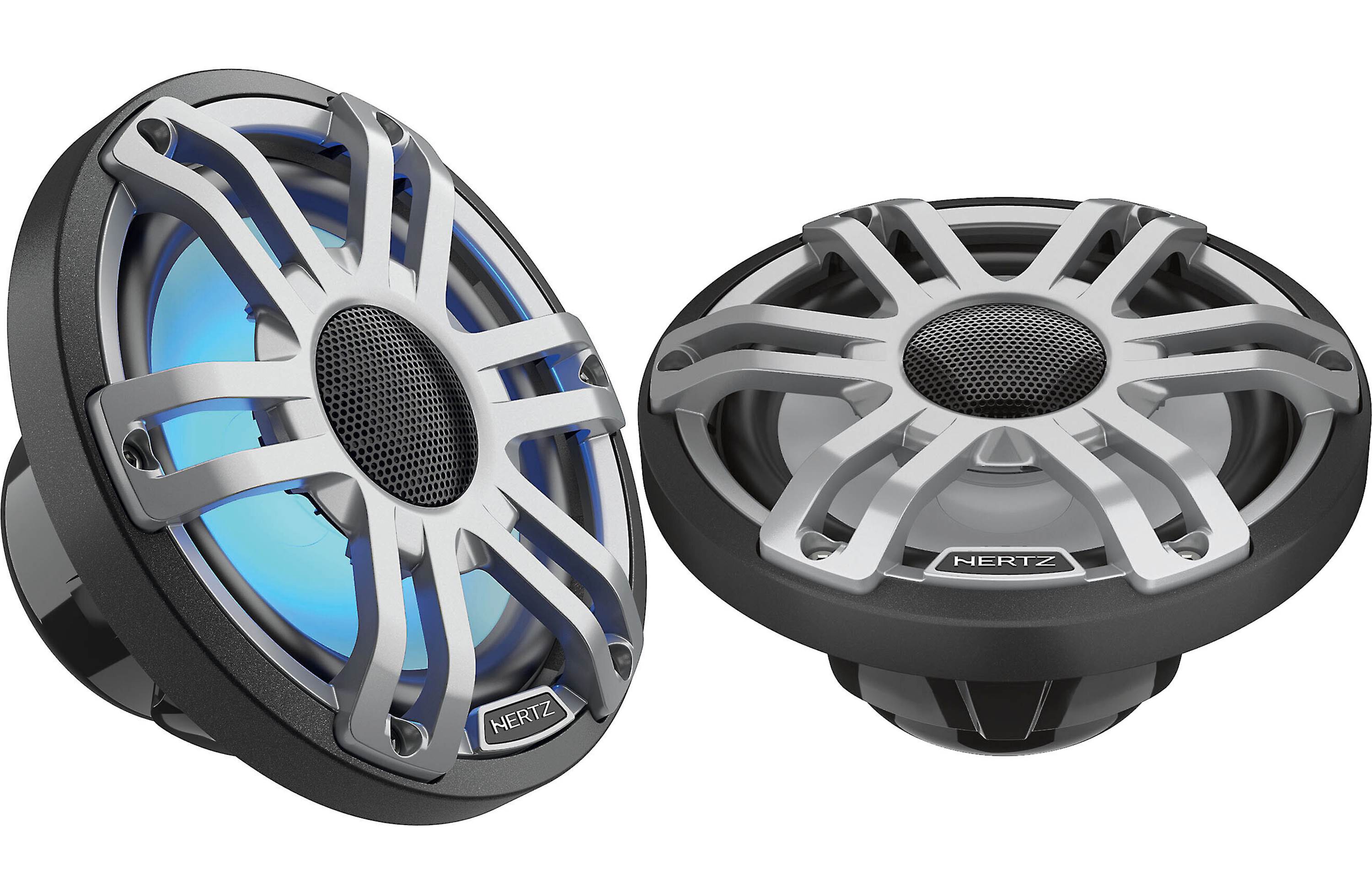 Hertz Marine HEX 6.5 S-LD-G 6.5 Inch 2 Way RGB LED Coaxial Speakers 50w RMS