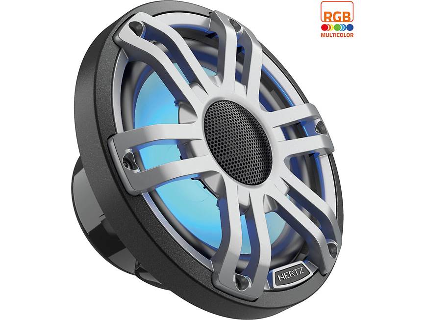 Hertz Marine HEX 6.5 S-LD-G 6.5 Inch 2 Way RGB LED Coaxial Speakers 50w RMS