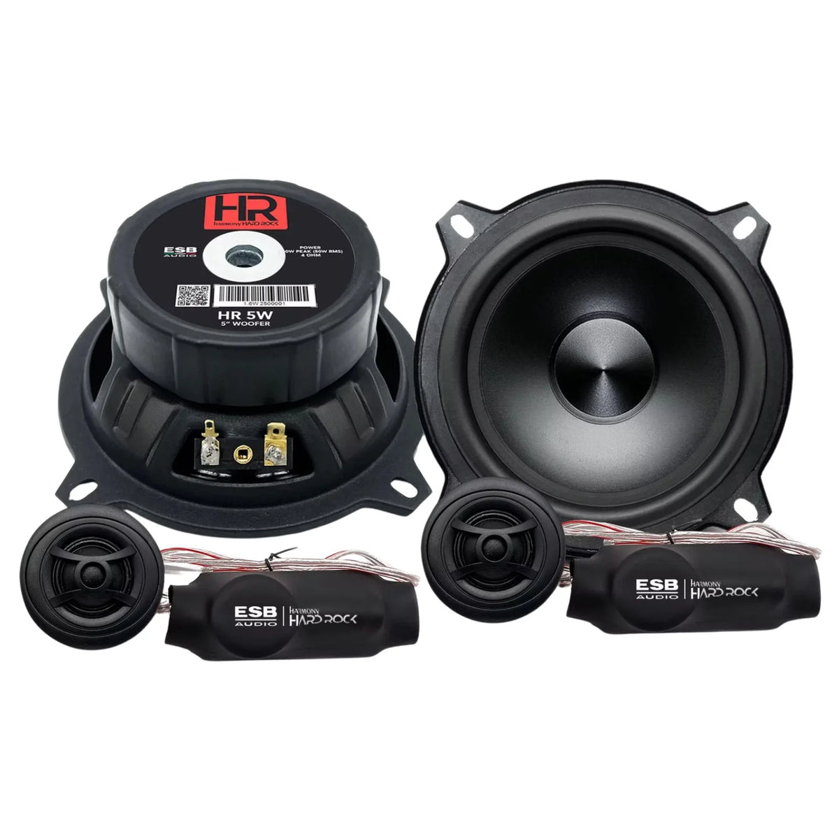 ESB HR 5K2X 5 Inch 2 Way Component Speaker Kit 60w RMS