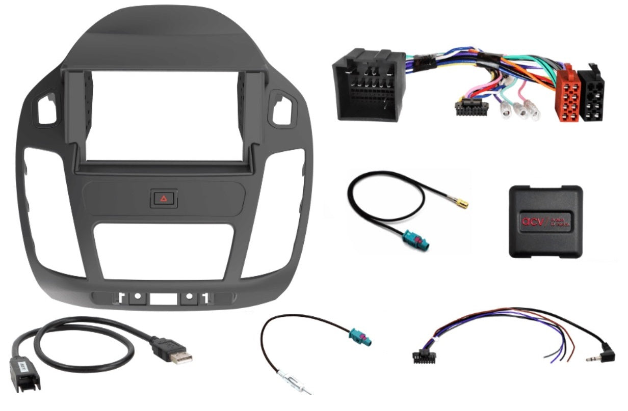Ford Transit Connect 2018–2024 Double DIN Car Stereo Upgrade Fitting Kit (SWC/ DAB/ USB Retention) FK-572-SWC