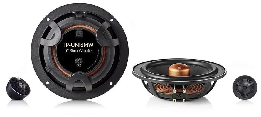 Morel IP UNI62 MW 6.5 inch 2-Way 160W RMS Component Speakers System