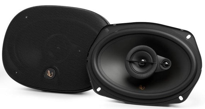 Infinity Alpha 693M 3-way 560W Peak (70W RMS) 6x9 inch Coaxil Speakers with grilles