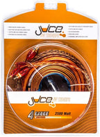 Juice JWTRU41 2500W 4 Gauge Amplifier Wiring Kit, with Speaker, Power, RCA, Ground and Connection Cables