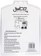 Juice JWTRU41 2500W 4 Gauge Amplifier Wiring Kit, with Speaker, Power, RCA, Ground and Connection Cables