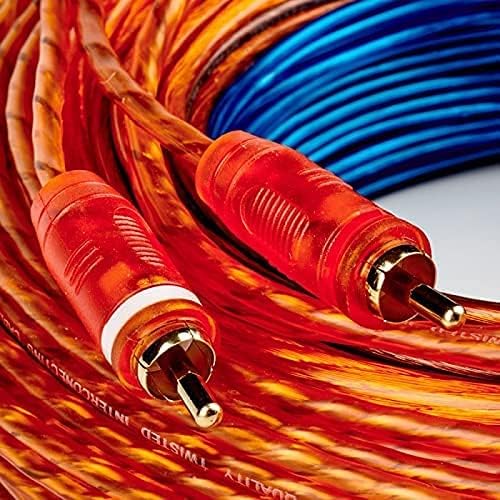 Juice JWTRU41 2500W 4 Gauge Amplifier Wiring Kit, with Speaker, Power, RCA, Ground and Connection Cables
