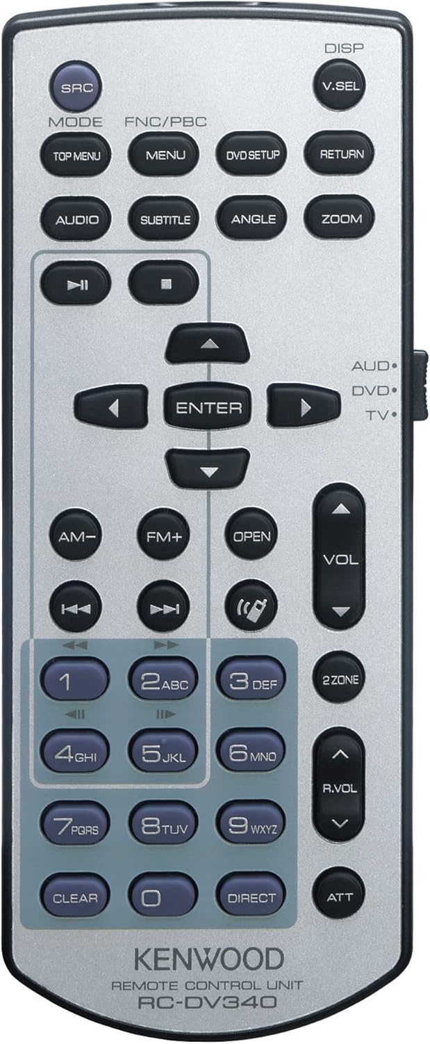 Kenwood KNA-RC-DC340 Handheld infra red remote controlfor KENWOOD DMX7722 • DMX8021 • DNR992RVS Stereos