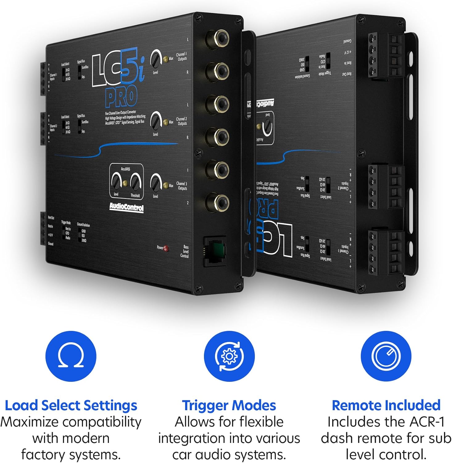 AudioControl LC5iPRO 5-Channel Line Output Converter with AccuBass