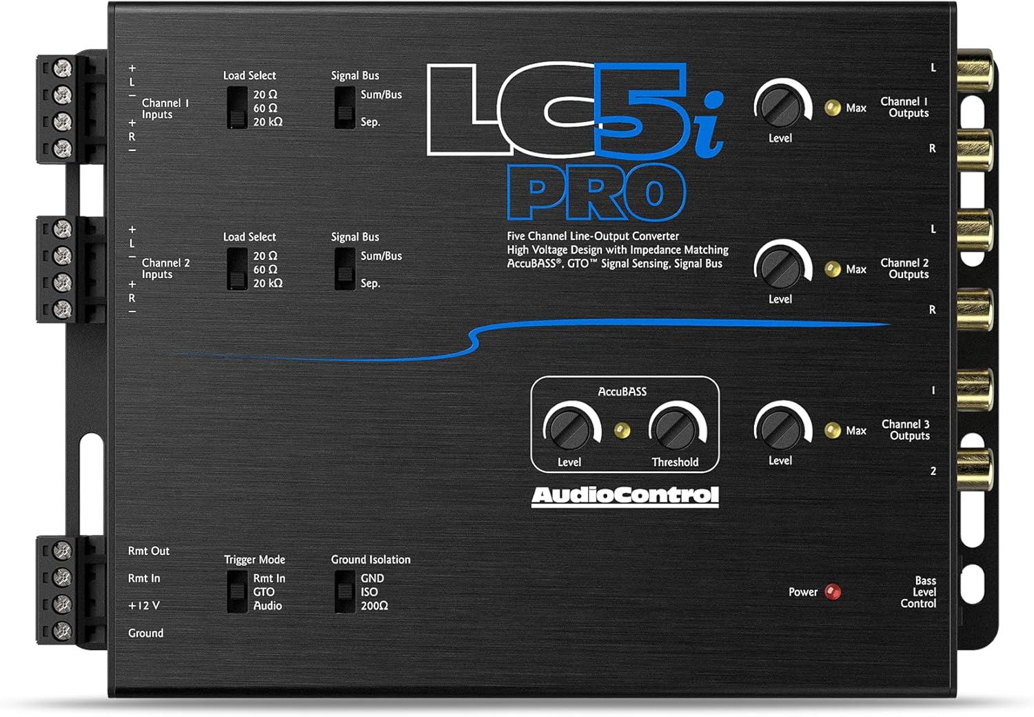 AudioControl LC5iPRO 5-Channel Line Output Converter with AccuBass