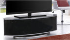 MDA Designs Luna Black High Gloss Walnut Oval TV Cabinet