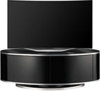 MDA Designs Luna Black High Gloss Walnut Oval TV Cabinet