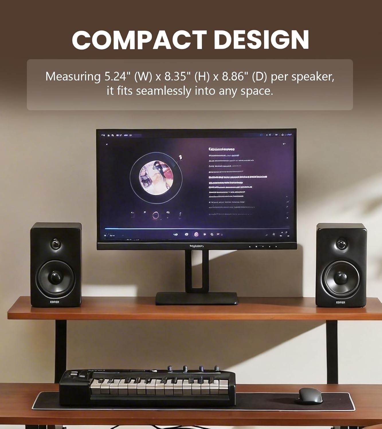 EDIFIER M90 Compact Active Bluetooth Speaker Black