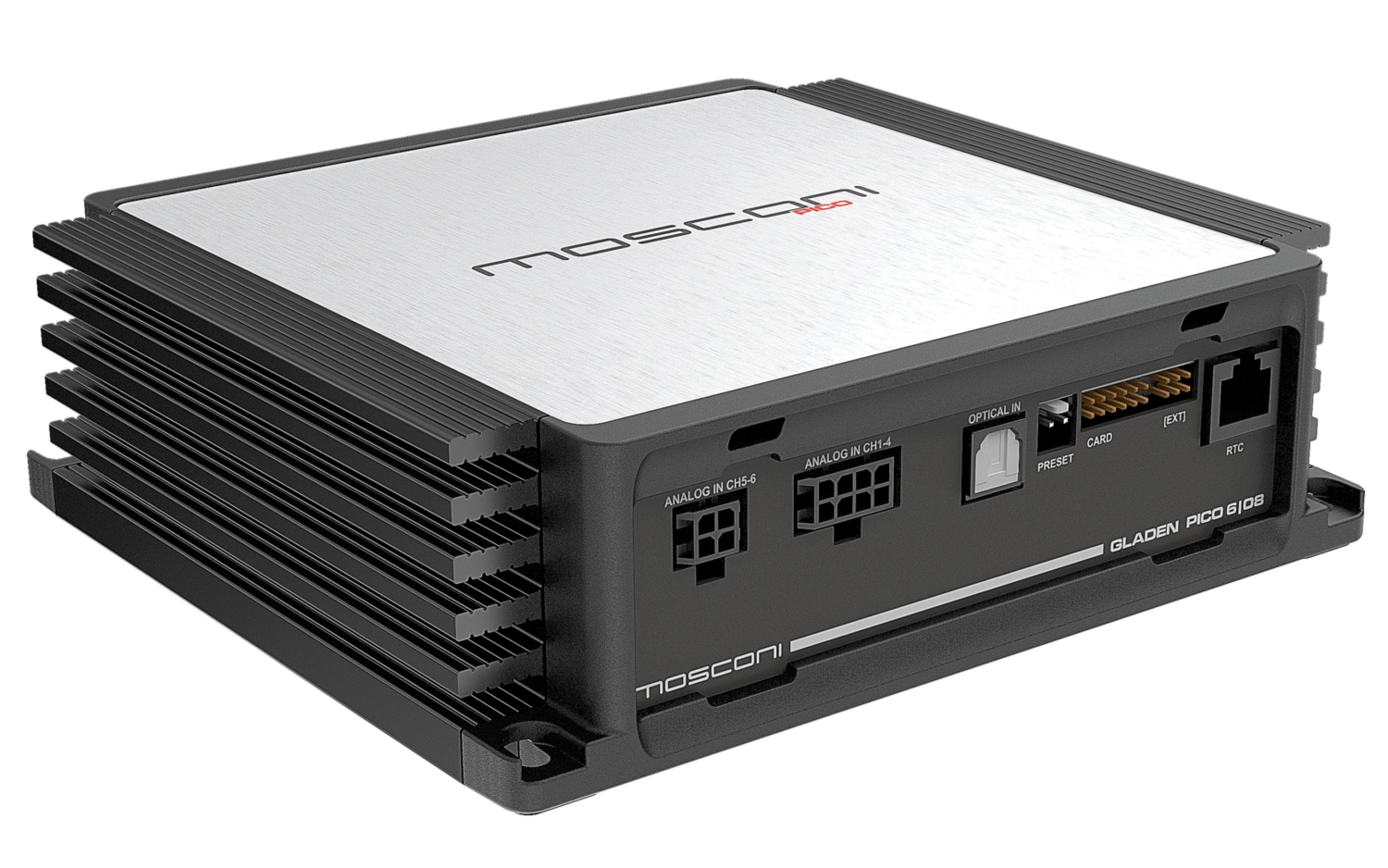 Mosconi Pico 8 | 10 DSP Amp 8 Channel Amplifier with 10 Channel DSP Up to 600w