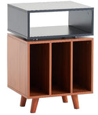 Norstone Stockholm 700 Turntable and Vinyl Storage Stand - Black Walnut
