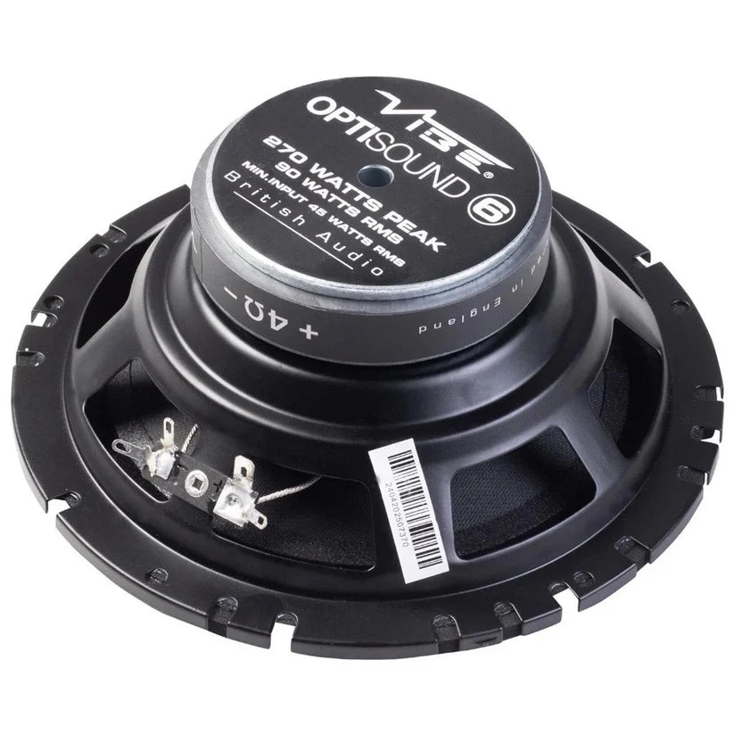 Vibe Optisound OPTI6-V4 6.5 Inch Midrange Car Speakers 90w RMS Pair