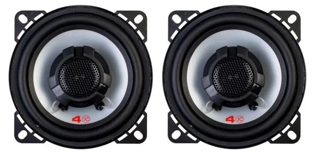 Vibe PULSE 4-V3 4" 10cm Coaxial 120W Car Speakers w/ Steel Mesh Grill