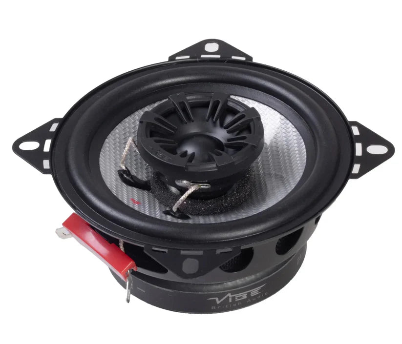 Vibe PULSE 4-V3 4" 10cm Coaxial 120W Car Speakers w/ Steel Mesh Grill