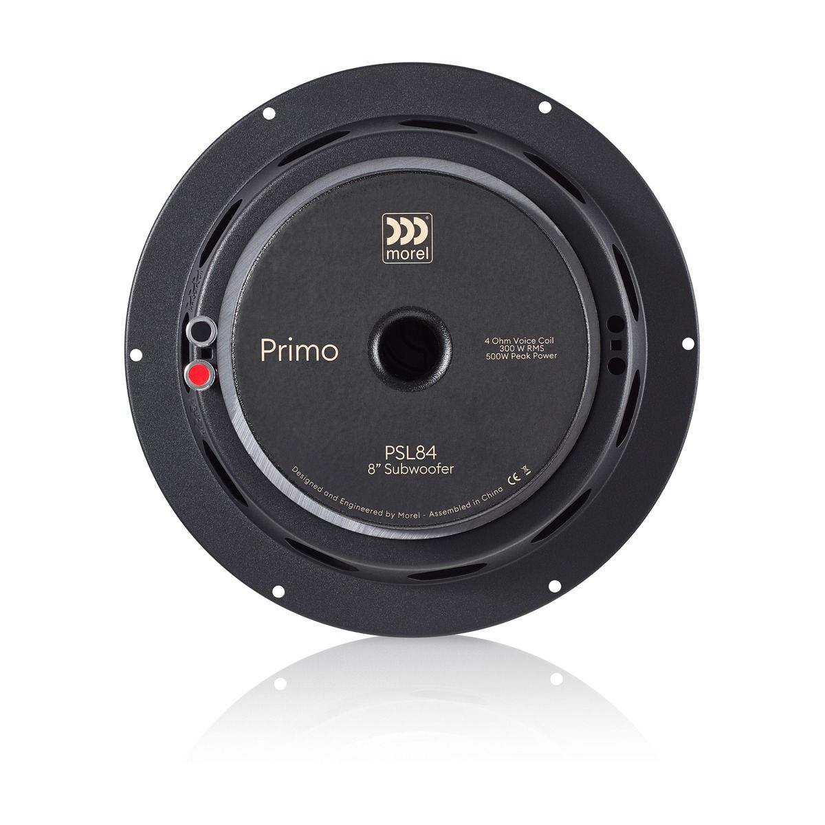 Morel Primo SL PSL84 8 Inch 4 Ohm Shallow Mount Subwoofer 250w RMS