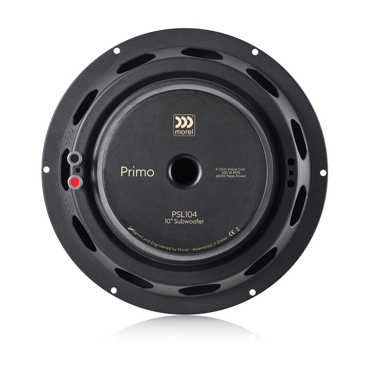 Morel Primo SL PSL104 10 Inch 4 Ohm Shallow Mount Subwoofer 300w RMS