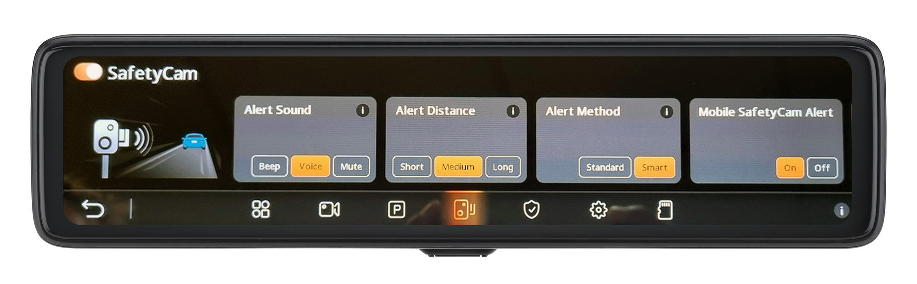 Mio MiVue R860WD Front and Rear Touch Mirror GPS, Wi-Fi, Dash Cam