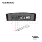 RECOIL SRLS8 8″ Ultra-Thin Powered Under-seat Car Subwoofer with Built-in Amplifier
