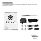 RECOIL SRLS8 8″ Ultra-Thin Powered Under-seat Car Subwoofer with Built-in Amplifier