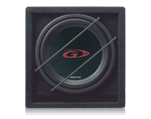 Alpine SBG-844BR Ready to use Band Pass 8" Subwoofer with enclosure