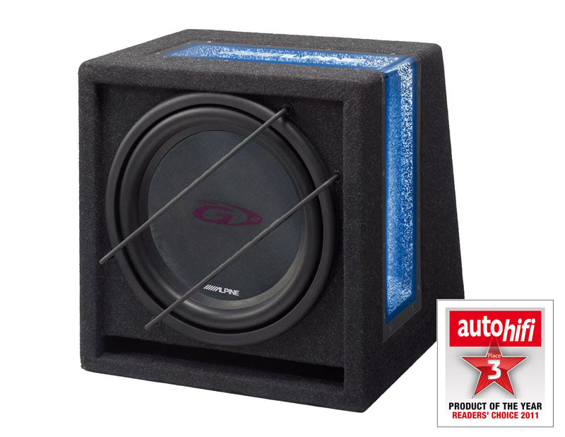 Alpine SBG-1244BR Ready to use Band Pass 12" Passive Subwoofer with enclosure
