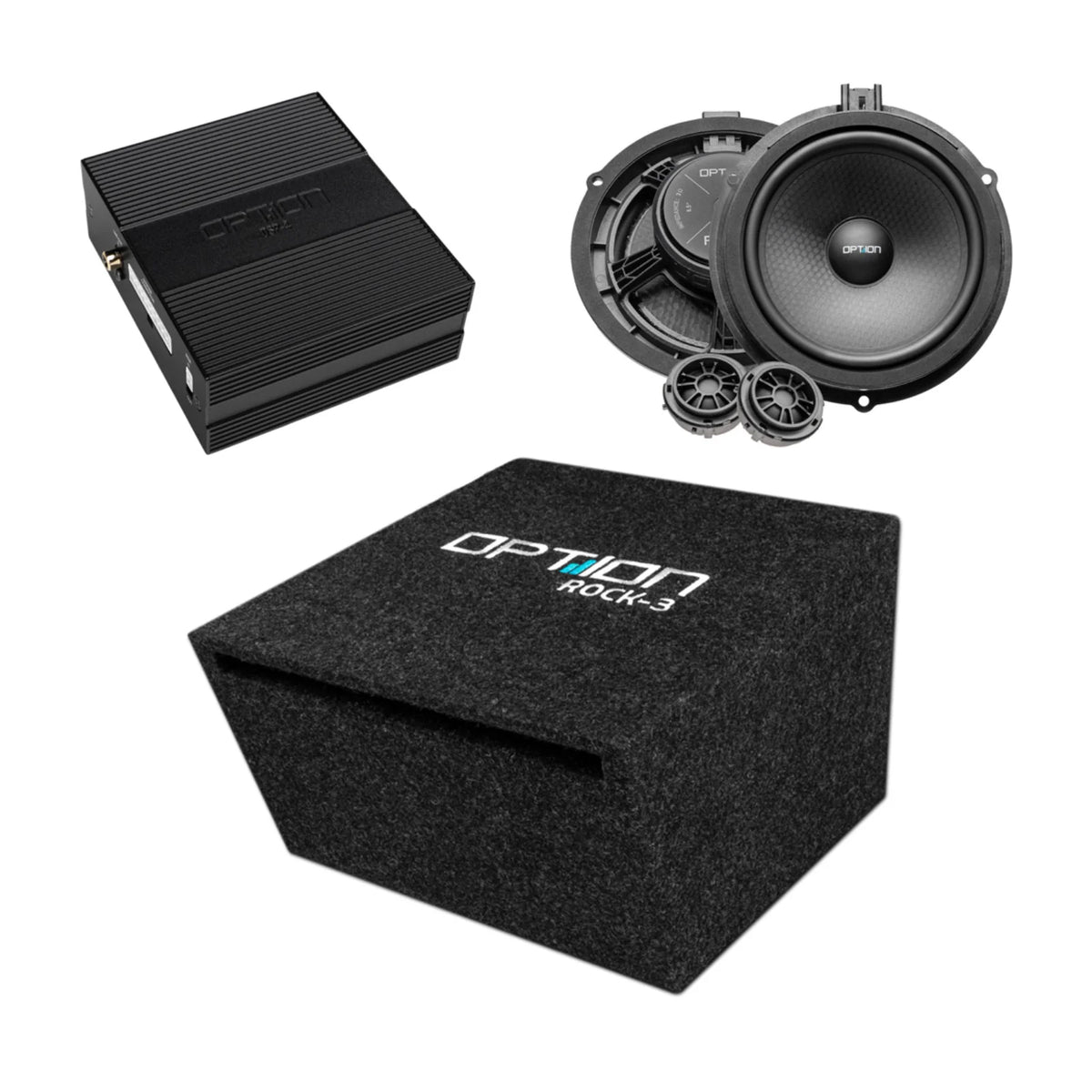 VW Transporter & Ford Transit Custom Option Audio Plug & Play Amp Sub Speakers
