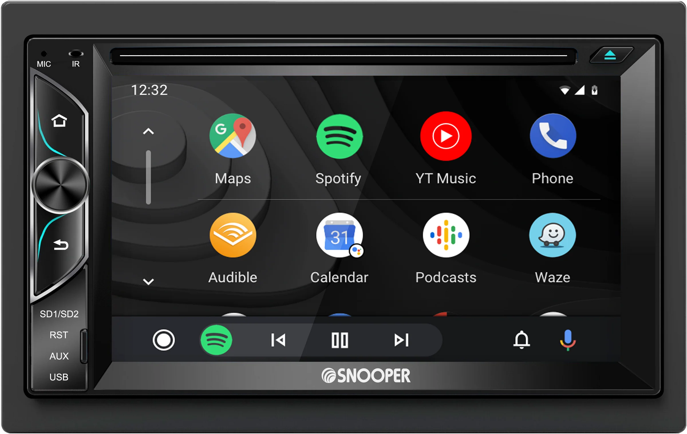 Snooper SMH-620DAB  Double Din 6.2" Capacitive Touchscreen DVD/CD Multimedia Receiver