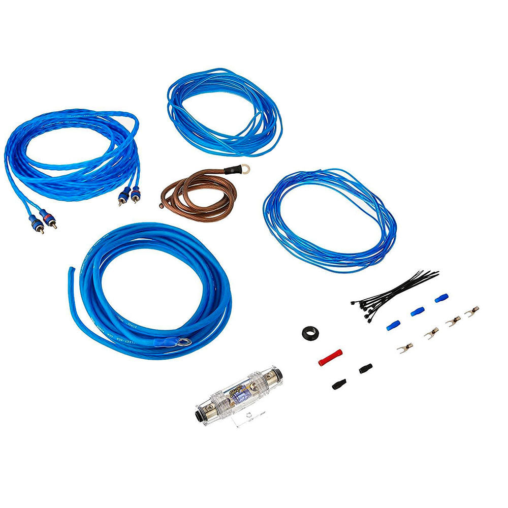 Alpine BBX-T600 Power Class A/B 2 Channel Car Amplifier With Alpine  SWT-12S4  12“ (30cm) Bass Reflex Subwoofer Tube and Wiring Kit