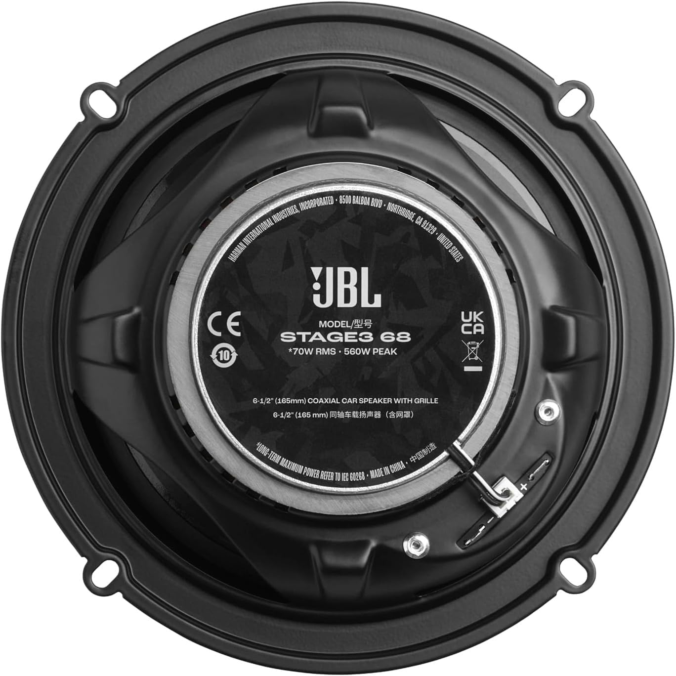 JBL STAGE3 GEN2 68 – 6.5" (165mm) 560W 2-Way coaxial speakers
